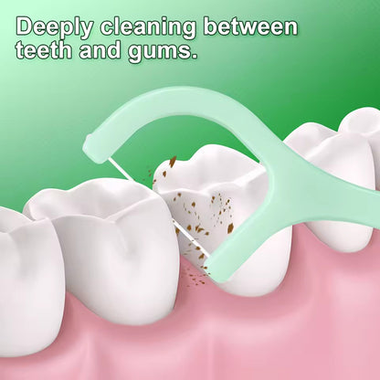 Mint-Flavored Floss Picks (100 pcs)